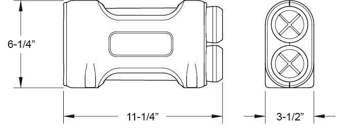 UltraEase™ Dual Stage Water Filtration System dimensions diagram
